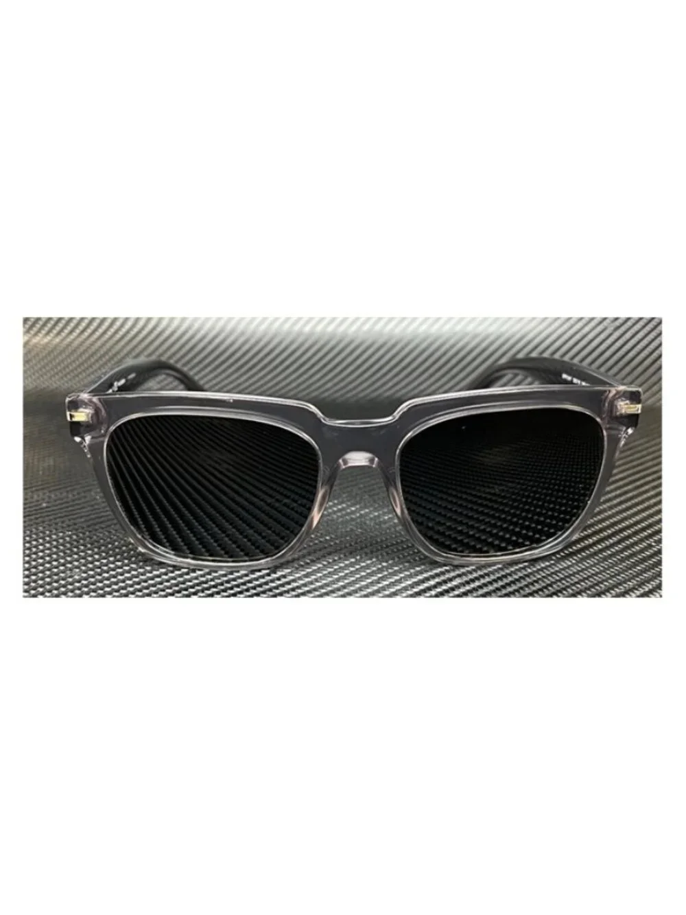 New PRADA Men Transparent GREY Sunglasses 56-19-150